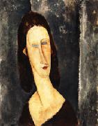 Amedeo Modigliani Blue Eyes ( Portrait of Madame Jeanne Hebuterne ) USA oil painting reproduction